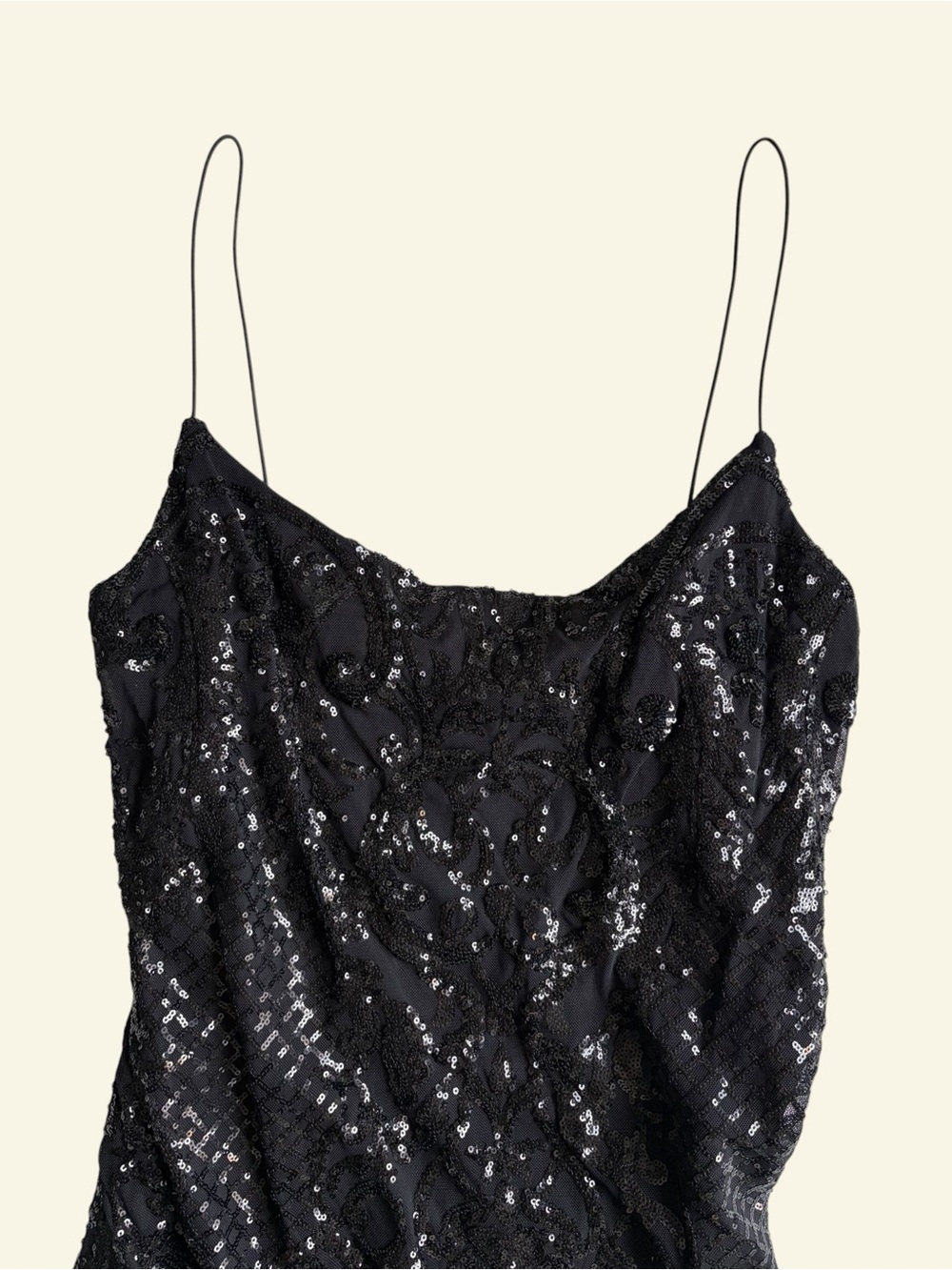 NWT B Smart Black Sequin Mini Dress Feather Trim Cocktail Party Size XL 962Y962E - Picture 3 of 12